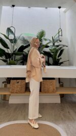 Desri Gömlek - Taş - Görsel 3