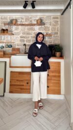 Desri Gömlek - Lacivert - Görsel 7