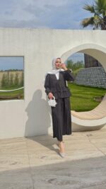 Teri Pile Takım - Siyah - Görsel 2