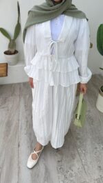 Teri Pile Takım - Beyaz - Görsel 3