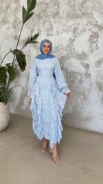 Işıl Elbise - Bebe Mavisi - Görsel 5