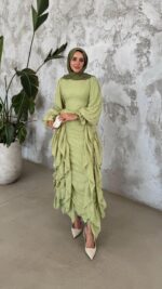 Işıl Elbise - Çağla Yeşili