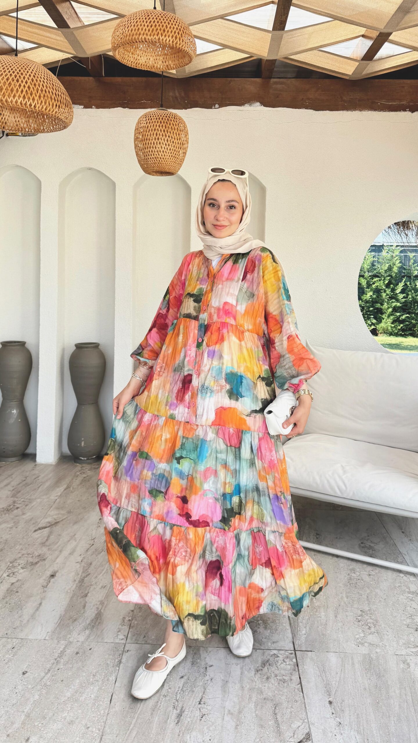 image_1950-732.jpg Lora Elbise - Turuncu - Görsel 1