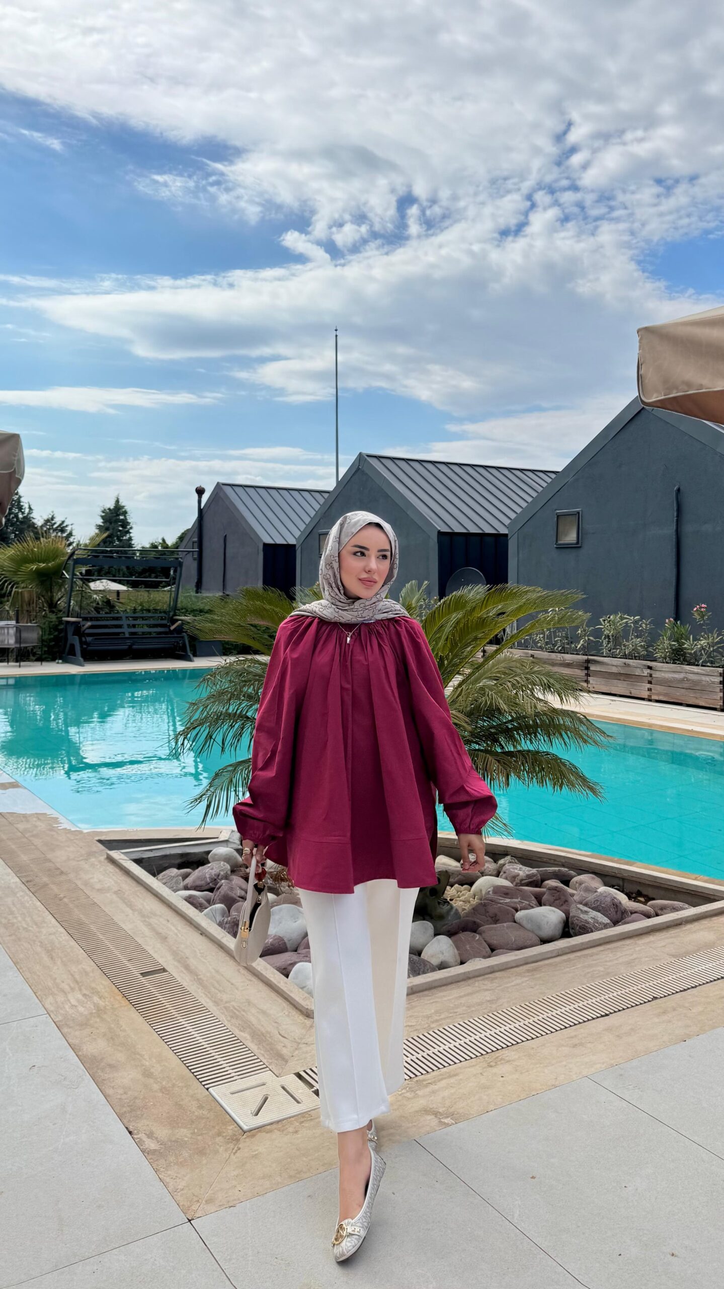 image_1950-742.jpg Aya Gömlek - Bordo - Görsel 1