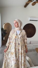 Olive Elbise - Vizon - Görsel 4