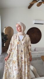 Olive Elbise - Vizon - Görsel 4