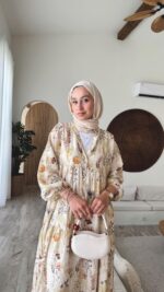 Olive Elbise - Vizon - Görsel 9