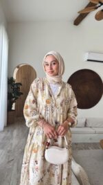 Olive Elbise - Vizon - Görsel 9