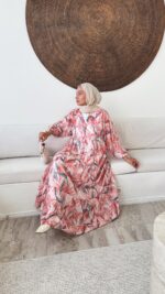 Esin Elbise - Toz Pembe - Görsel 4