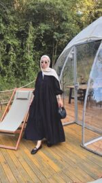 Alin Tensel Elbise - Siyah - Görsel 7