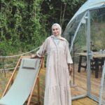 Alin Tensel Elbise - Bej