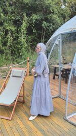 Alin Tensel Elbise - Gri - Görsel 2