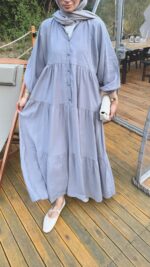 Alin Tensel Elbise - Gri - Görsel 4