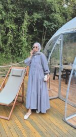 Alin Tensel Elbise - Gri - Görsel 6