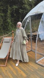 Alin Tensel Elbise - Haki - Görsel 2