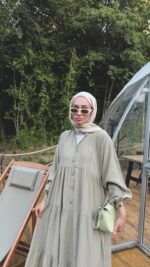 Alin Tensel Elbise - Haki - Görsel 5