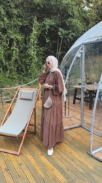 Alin Tensel Elbise - Kahverengi - Görsel 2