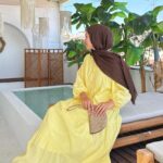 Alin Tensel Elbise - Sarı