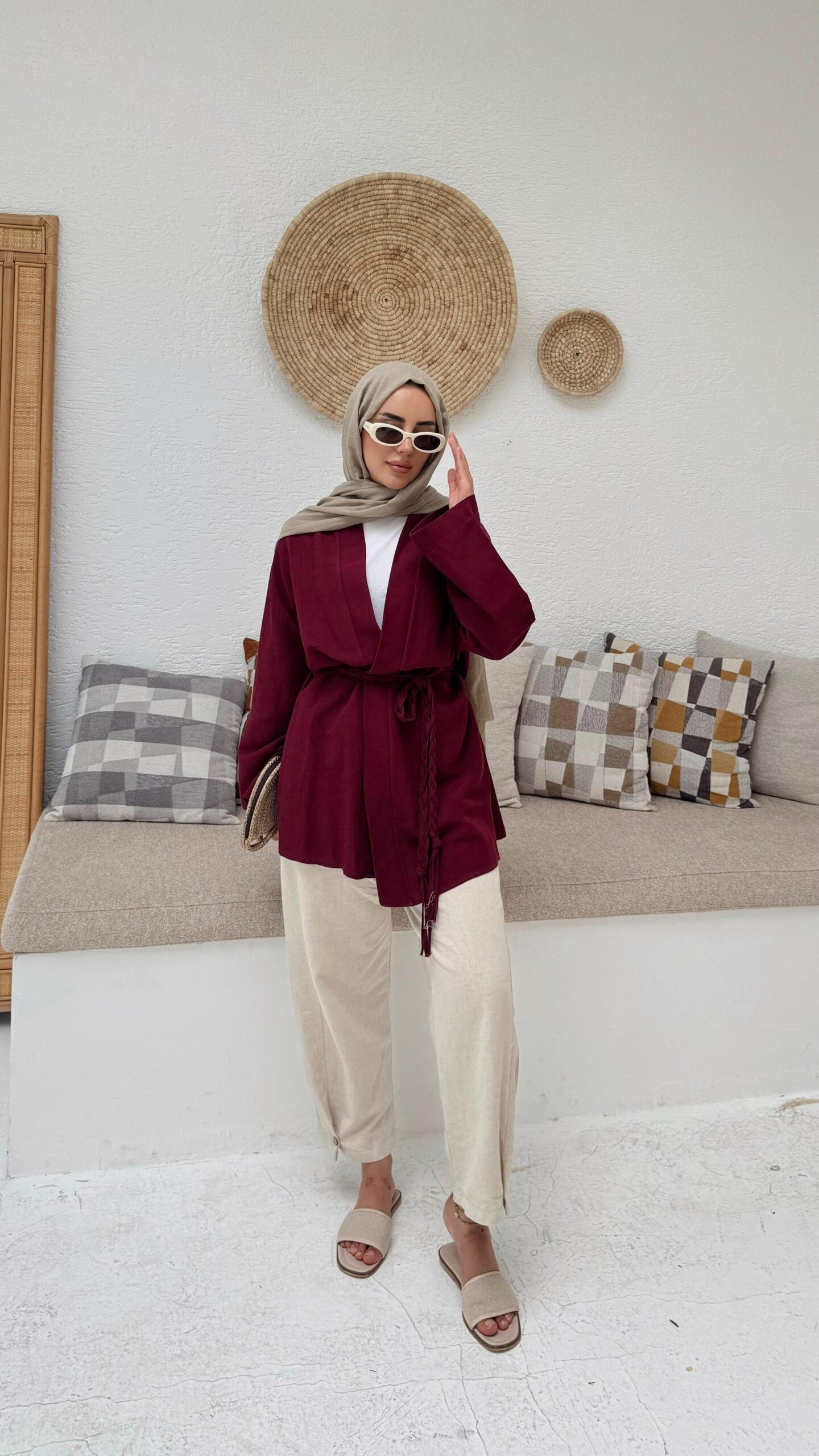 image_1950-952.jpg Alia Kimono - Bordo - Görsel 1