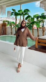 Luma Kimono - Kahverengi - Görsel 3