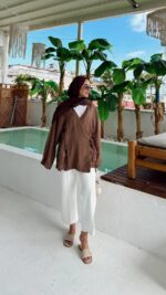 Luma Kimono - Kahverengi - Görsel 6