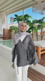 Luma Kimono - Gri - Görsel 3