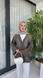 Luma Kimono - Haki - Görsel 5