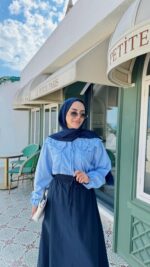 Milas Gömlek - Mavi - Görsel 2