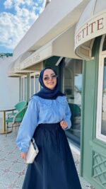 Milas Gömlek - Mavi - Görsel 3