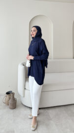 Ayca Kazak - Lacivert - Görsel 2