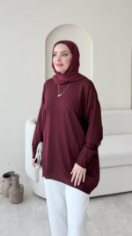 Efra Basic Kazak - Bordo - Görsel 5