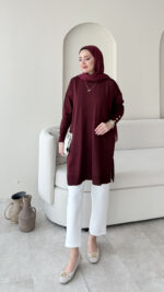 Mesa Kazak - Bordo - Görsel 2