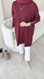 Mesa Kazak - Bordo - Görsel 6