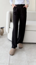 Neri Bol Paça Oyşo Pantalon - Siyah