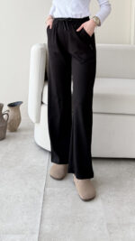 Neri Bol Paça Oyşo Pantalon - Siyah - Görsel 2