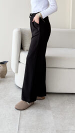 Neri Bol Paça Oyşo Pantalon - Siyah - Görsel 3