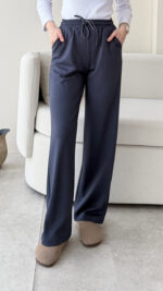 Neri Bol Paça Oyşo Pantalon - Mavi - Görsel 2