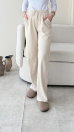 Neri Bol Paça Oyşo Pantalon - Bej