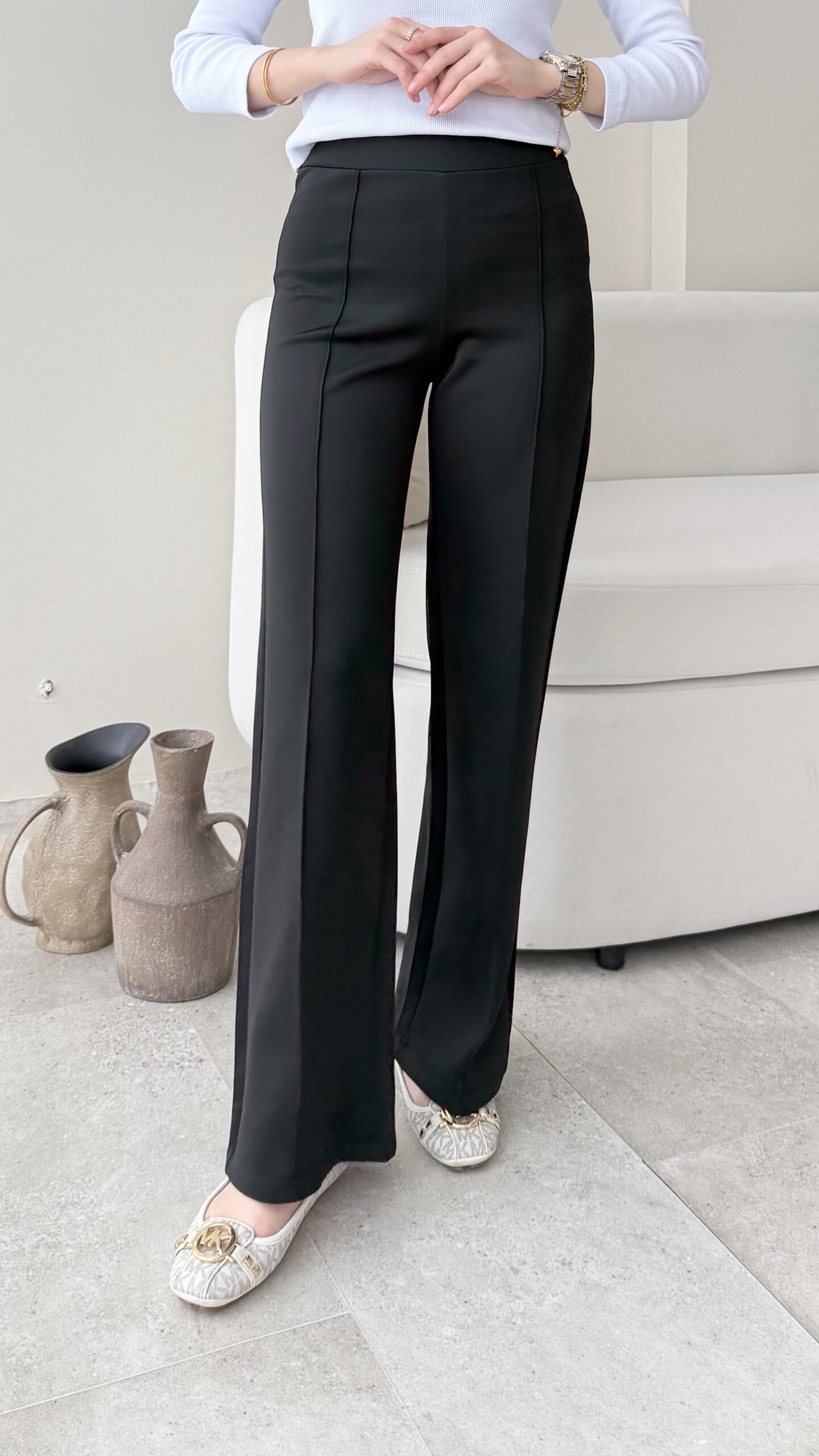 1762122405_0_6907daa5b28c5.jpg Mispa Çimalı Scuba Pantalon - Siyah - Görsel 1