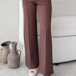 Mispa Çimalı Scuba Pantalon - Kahve