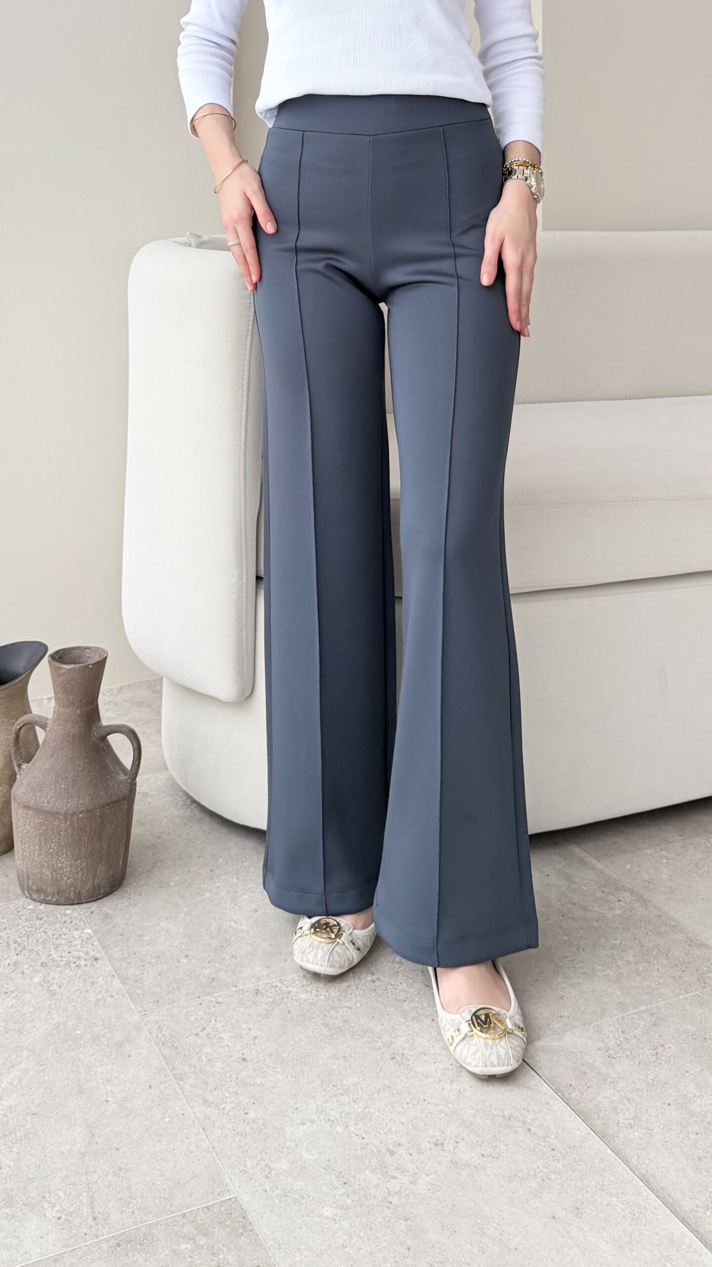 1762122669_0_6907dbade2bb1.jpg Mispa Çimalı Scuba Pantalon - Mavi - Görsel 1