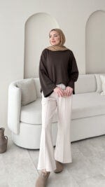 Ekâ Basic Oyşo Sweat - Kahverengi - Görsel 2