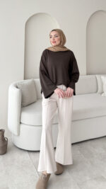 Ekâ Basic Oyşo Sweat - Kahverengi - Görsel 2