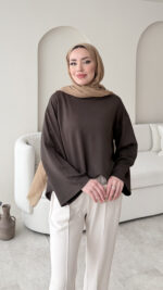 Ekâ Basic Oyşo Sweat - Kahverengi - Görsel 3