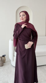 Esse Elbise - Mürdüm - Görsel 4