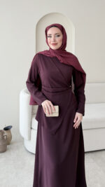 Esse Elbise - Mürdüm - Görsel 5