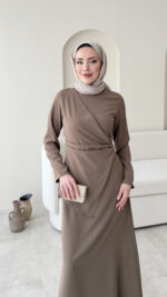 Esse Elbise - Vizon - Görsel 3