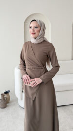 Esse Elbise - Vizon - Görsel 4