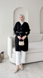 Misa Angora Hırka - Siyah