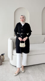 Misa Angora Hırka - Siyah